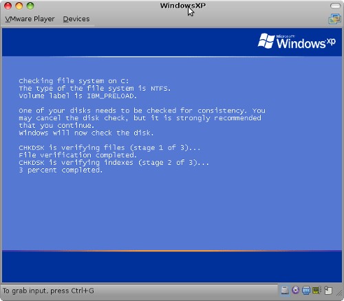 WindowsXP-Chkdsk