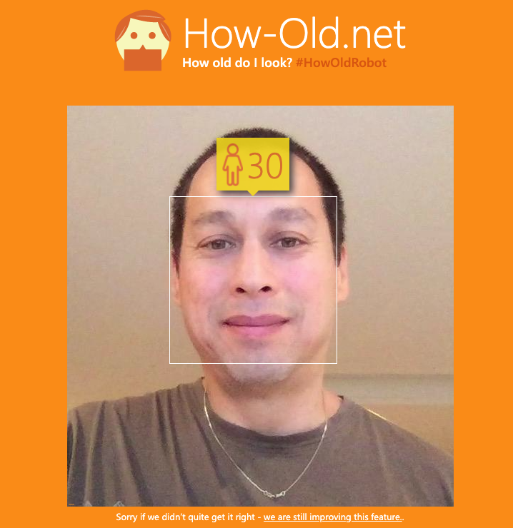 photo result from how-old.net